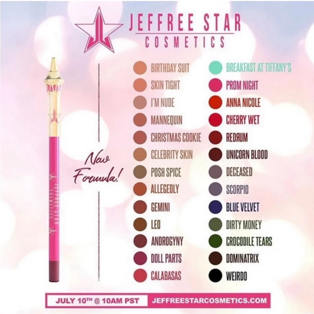 Deceased Velour Lip Liner by Jeffree Star - New in Box - Picture 2 of 5